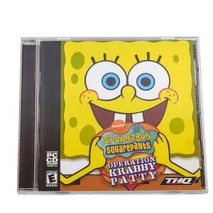 SpongeBob Operation Krabby Patty PC CD-ROM THQ Windows 95/98 Used Good 2001